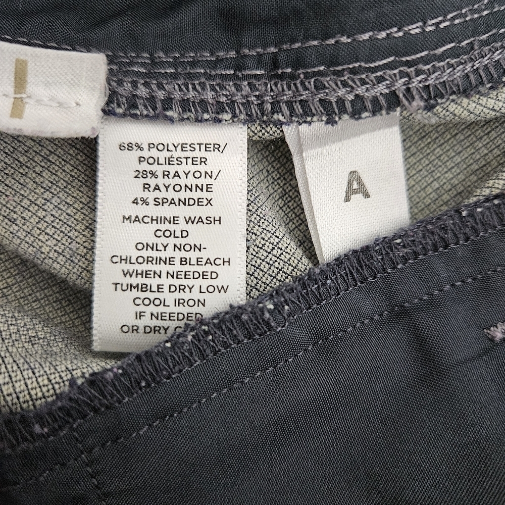 Ann Taylor LOFT Julie Straight Leg Dress Pants Gray High Rise Career 10 - Picture 6 of 7